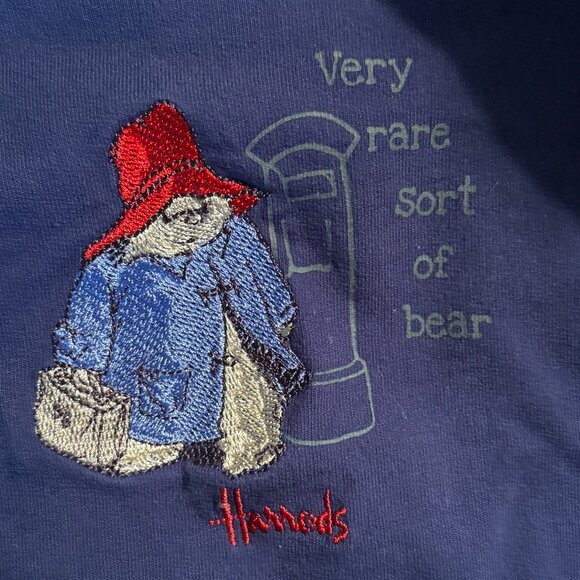 HARRODS Paddington Stitched Bear Pullover Sweatshirt Baby - Picture 3 of 3